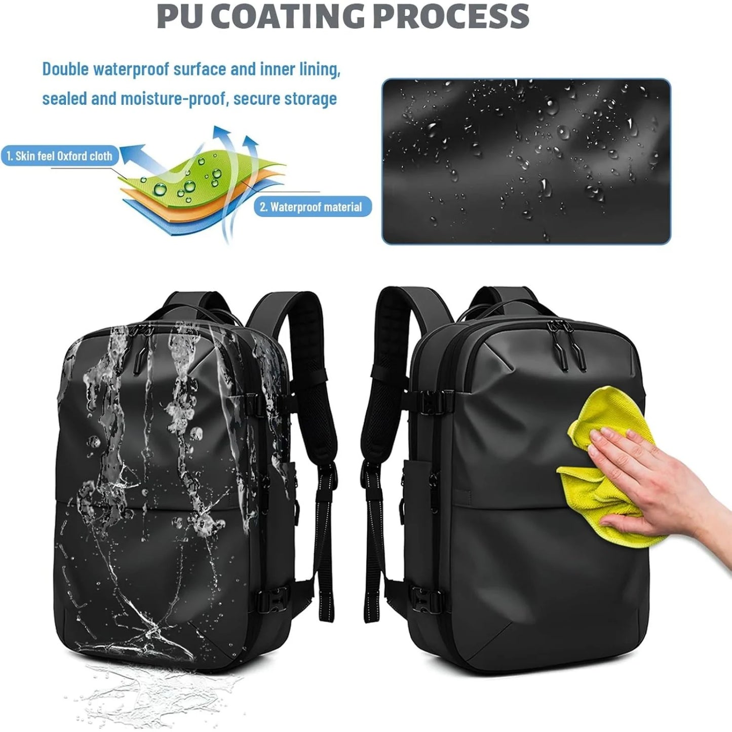 VacPack™ Expandable Anti-Theft Travel Backpack